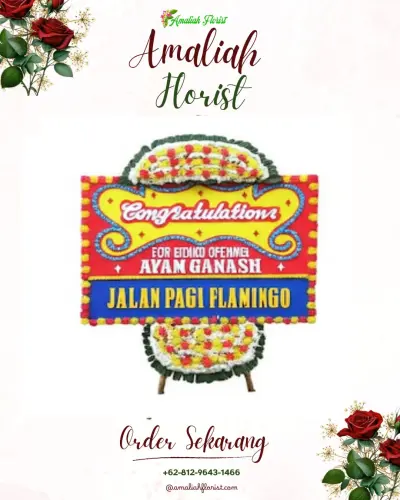 Bunga Papan Congratulation di Rawagede